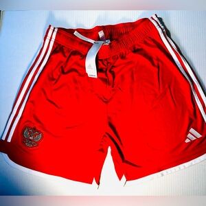 NWT Adidas Men's HN5630 Red Soccer Shorts Russian National Team Size Large
